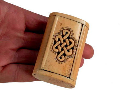 Boîte À Grillon En Os – Artisanat Chinois Aux Motifs Bouddhistes Et Animaliers