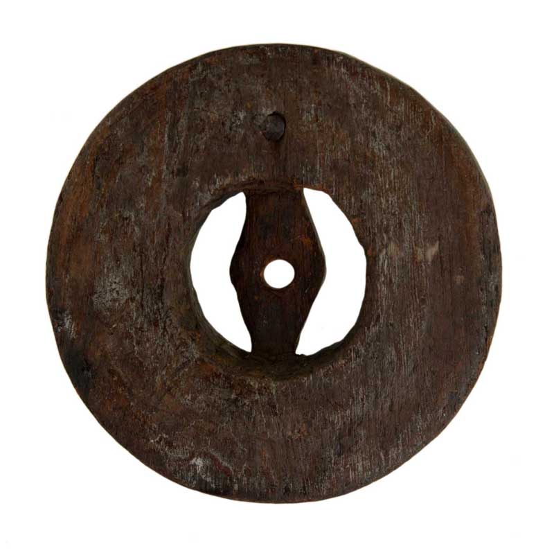 Ancien Moulin À Épices En Bois Sculpté – Art Asiatique Populaire Coutumier