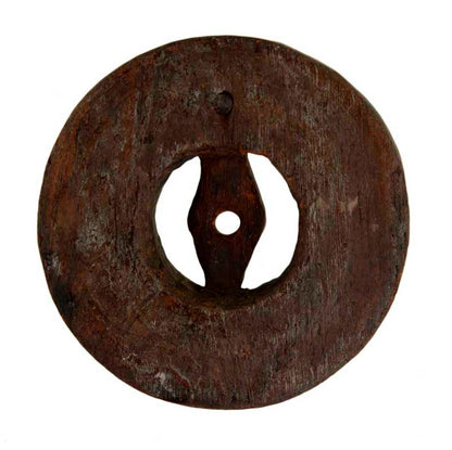 Ancien Moulin À Épices En Bois Sculpté – Art Asiatique Populaire Coutumier