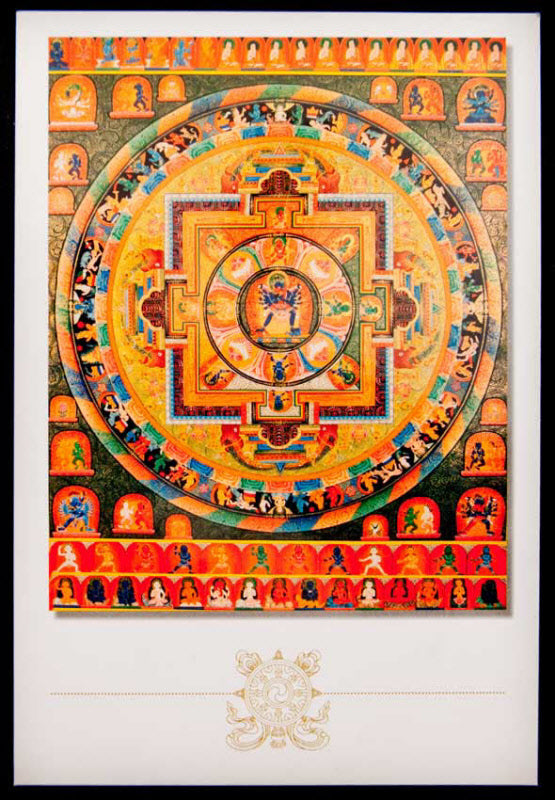 Carte Postale Hevajra Mandala – Art Bouddhiste Népalais