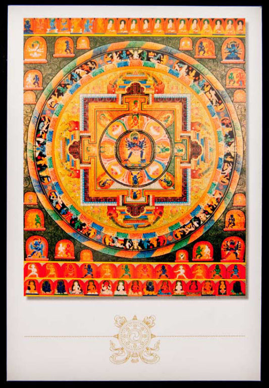 Carte Postale Hevajra Mandala – Art Bouddhiste Népalais