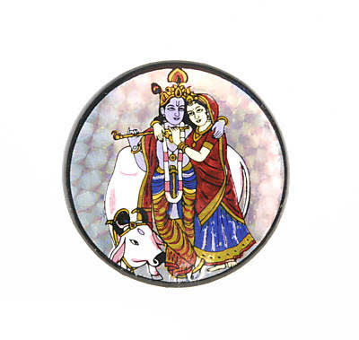 Magnet Inde – Krishna Et Radha, Symboles De L’Amour Divin
