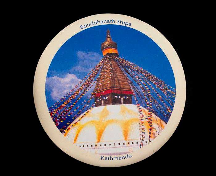 Sticker Intérieur Stupa De Boudhanath – Symbole Du Bouddhisme Tibétain Au Népal