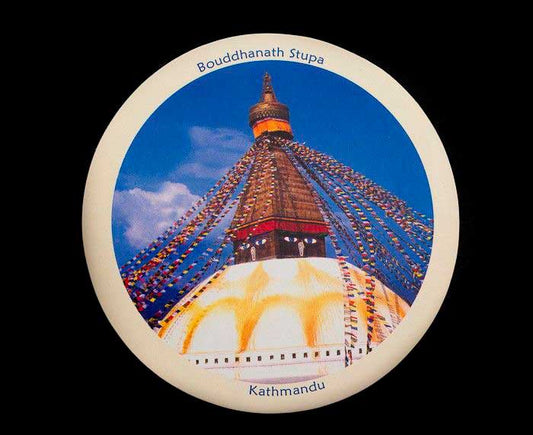 Sticker Intérieur Stupa De Boudhanath – Symbole Du Bouddhisme Tibétain Au Népal