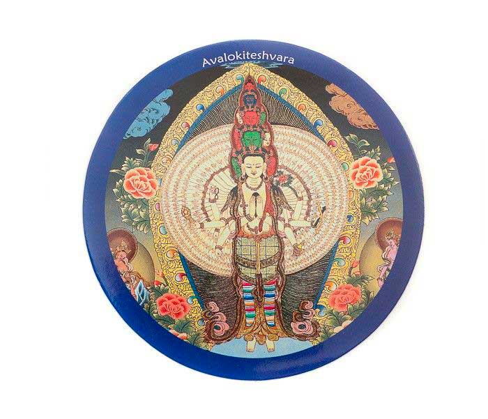 Sticker Intérieur Avalokiteshvara – Déité De La Compassion Du Bouddhisme Tibétain