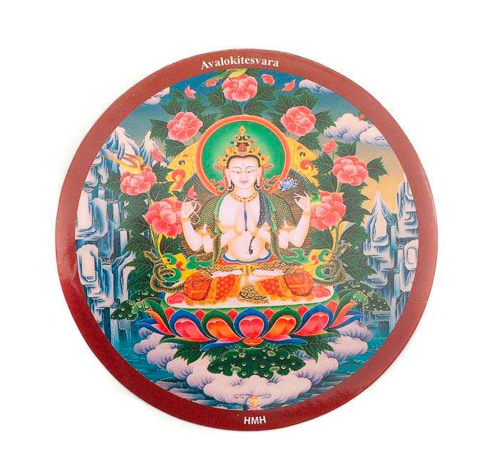 Sticker Intérieur Déité Avalokiteshvara – Symbole Du Bouddhisme Tibétain