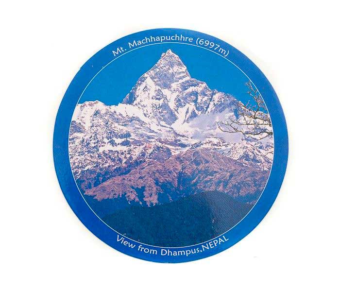 Sticker Intérieur Mont Machhapuchhre – Sommet Himalayen 6997 m