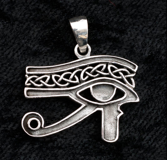 Pendentif Œil d’Horus en argent massif 925 – Symbole de protection et de renouveau (Copie) (Copie)
