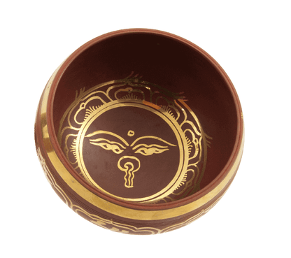 Bol Chantant du Bengale – Yeux de Bouddha – Fabrication Artisanale d'Inde 13.5cm