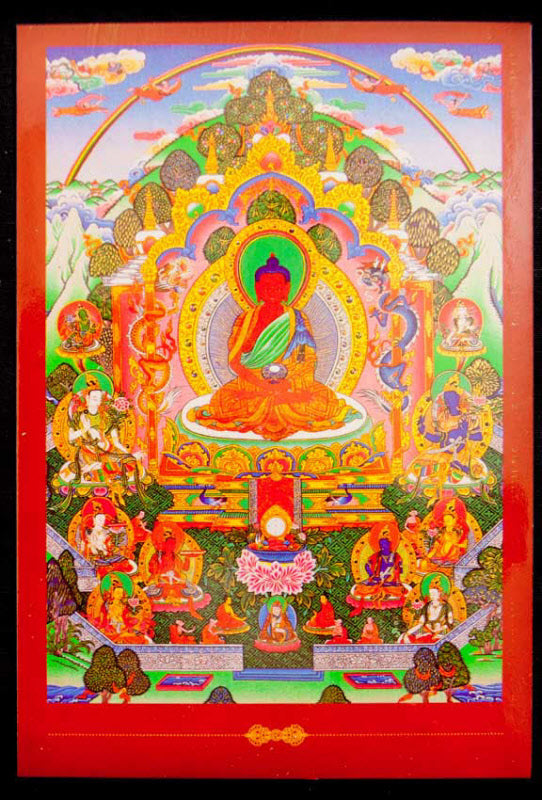 Carte Postale Bouddha Amitabha Bouddhiste du Népal