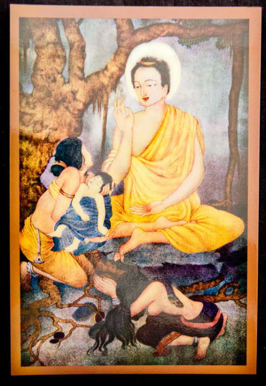 Carte Postale Bouddha Ascète Bouddhiste du Népal