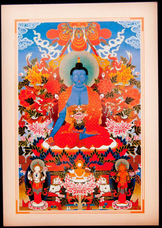 Carte Postale Bouddha De Médecine Bouddhiste du Népal