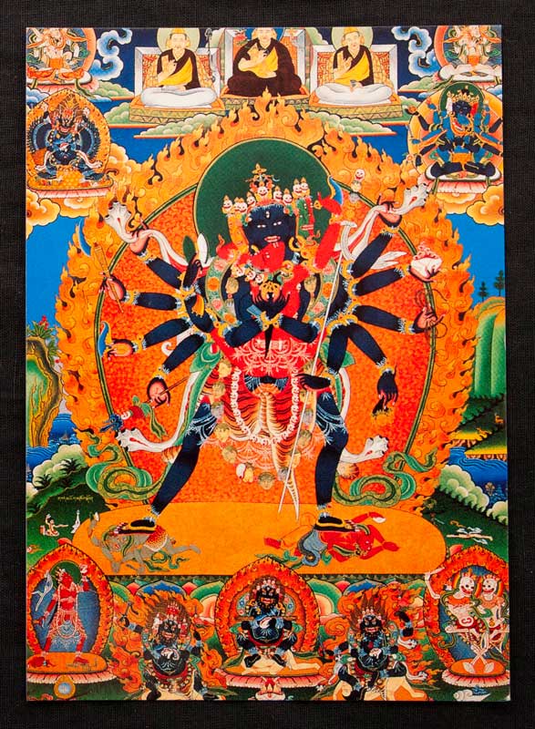 Carte Postale Chakrasamvara – Symbole De Sagesse Du Bouddhisme Vajrayāna