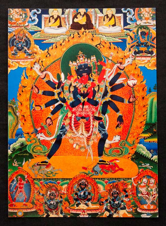 Carte Postale Chakrasamvara – Symbole De Sagesse Du Bouddhisme Vajrayāna