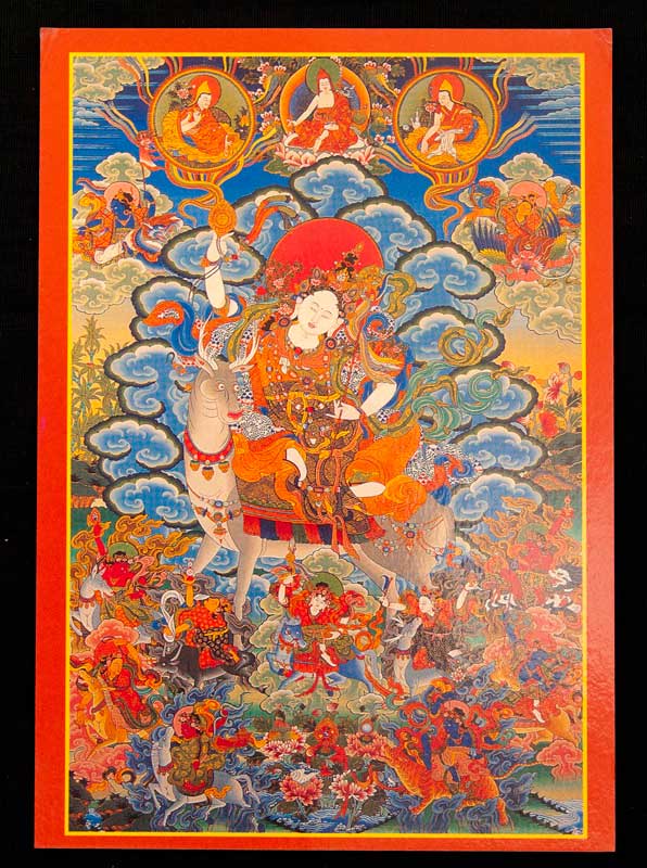 Carte Postale Yogini Bouddhiste – Symbole Spirituel Du Népal