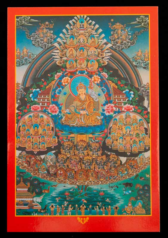 Carte Postale Padmasambhava Nyingma Refuge Tree – Art Bouddhiste Du Népal