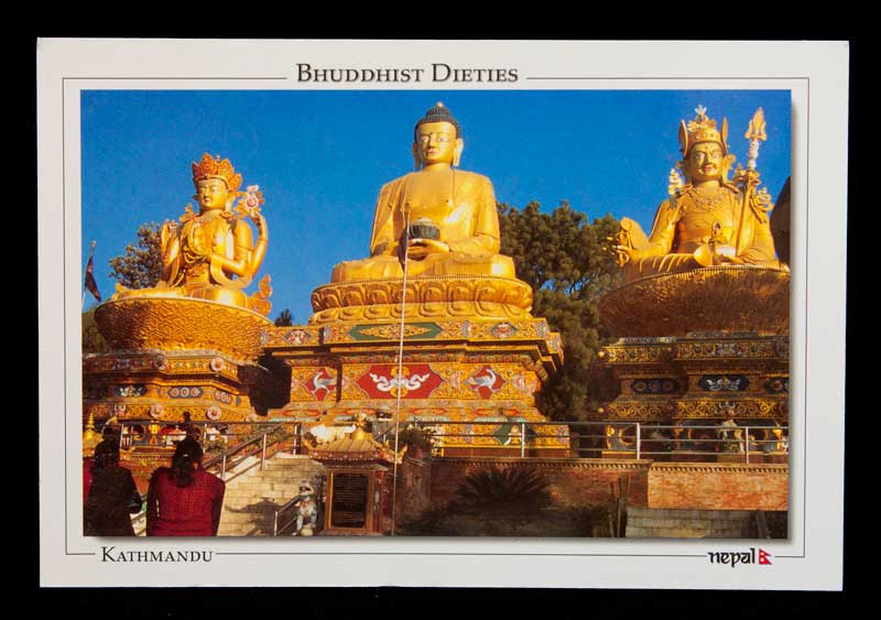 Carte Postale Parc Des Bouddhas De Katmandou – Sérénité Et Spiritualité Du Népal