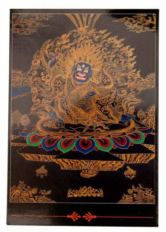 Carte Postale Mahakala Noir Bouddhiste du Népal