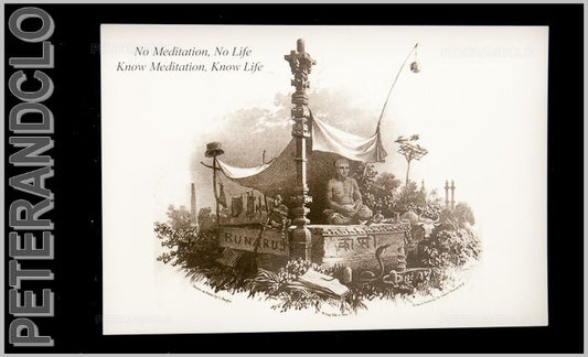 Carte Postale Hindouiste Bénarès Varanasi – No Meditation No Life