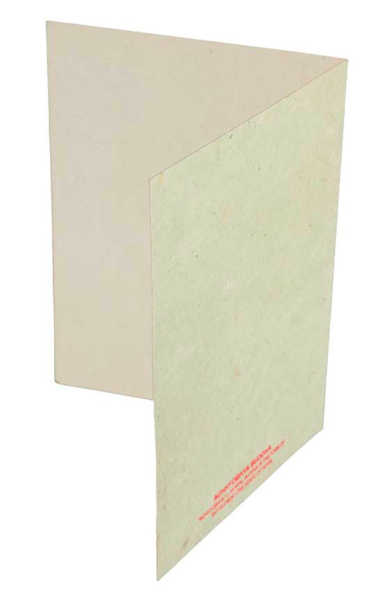 Carte De Vœux Bouddhiste Akshobhya – Papier Népalais Artisanat Spirituel