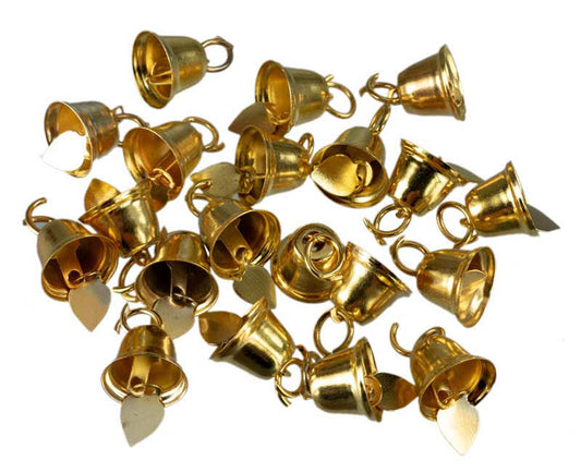 Lot de 10 ou 20 Mini Grelots Dorés en Métal Ø 16 mm – Accessoires Créatifs Indiens