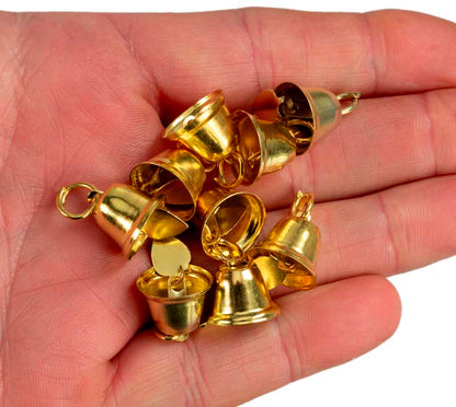 Lot de 10 ou 20 Mini Grelots Dorés en Métal Ø 16 mm – Accessoires Créatifs Indiens