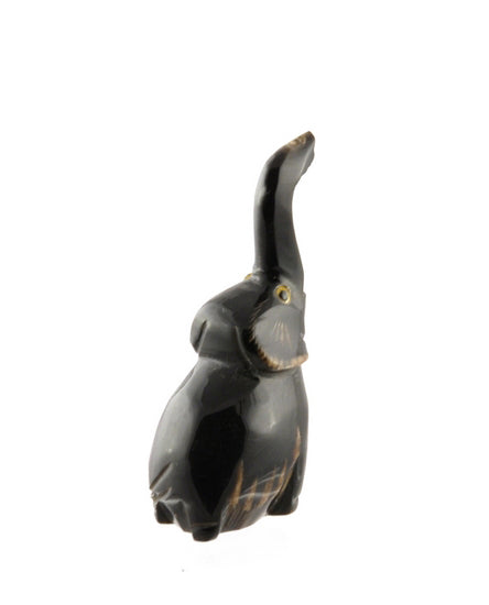 Statuette Éléphant En Corne De Bovin – Artisanat Thaïlandais
