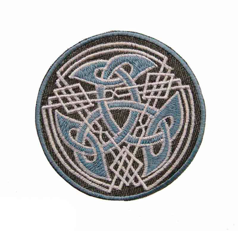 Écusson Brodé Symbole Tribal Tibétain – Artisanat Népalais