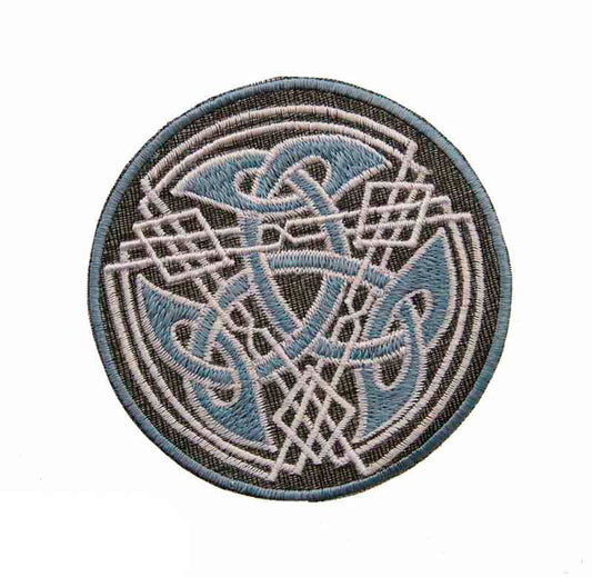 Écusson Brodé Symbole Tribal Tibétain – Artisanat Népalais