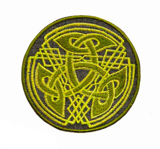 Écusson Brodé Symbole Tribal Bouddhiste – Artisanat Népalais