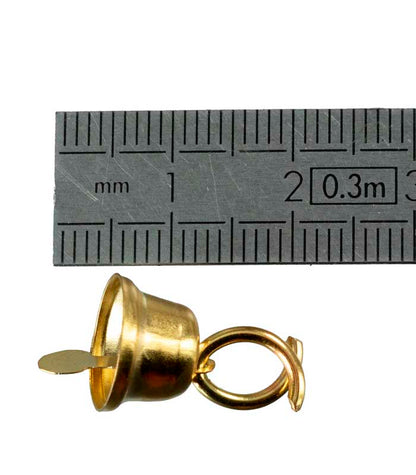 Lot de 10 ou 20 Mini Grelots Dorés en Métal Ø12mm – Accessoires Créatifs Indiens