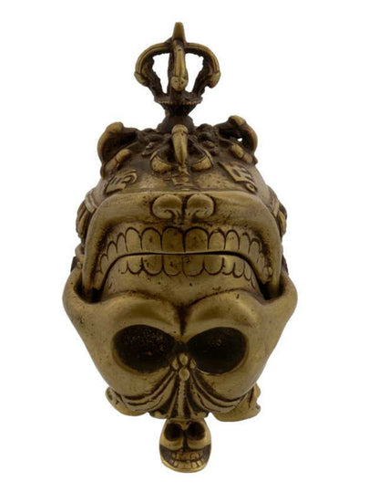 Kapala Tibétain en Laiton – Coupe Rituelle Bouddhiste Tantrique