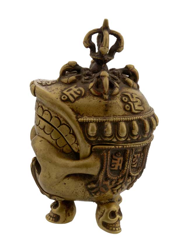 Kapala Tibétain en Laiton – Coupe Rituelle Bouddhiste Tantrique