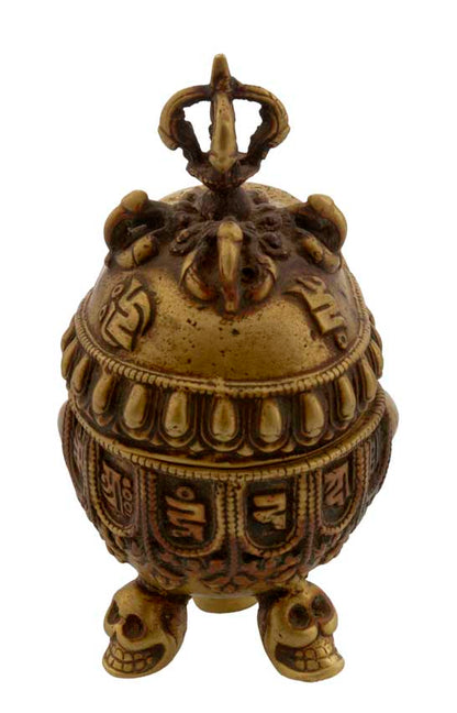 Kapala Tibétain en Laiton – Coupe Rituelle Bouddhiste Tantrique