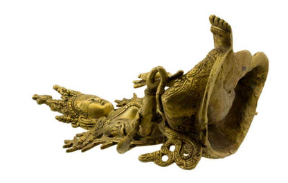 Statue Bouddhiste Tara Verte Jetsun Dolma En Laiton – Artisanat Du Népal