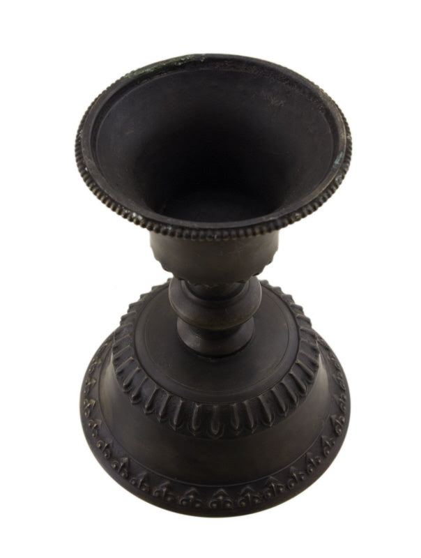 Lampe à beurre bouddhiste de monastère en bronze – Dipa pour offrande de lumière