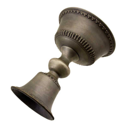 Grande lampe à beurre bouddhiste de monastère en bronze 21.5cm – Dipa pour offrande de lumière