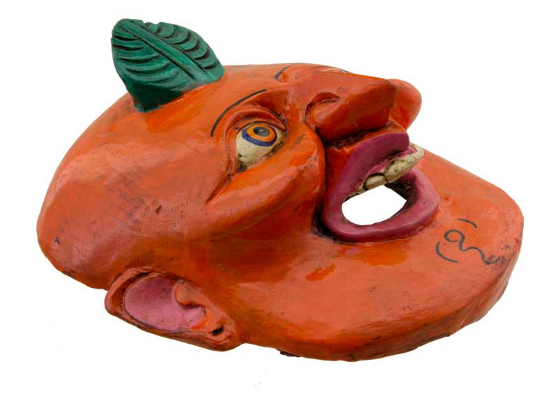 Masque Protecteur Népalais – Bois À Pigmentation Naturelle
