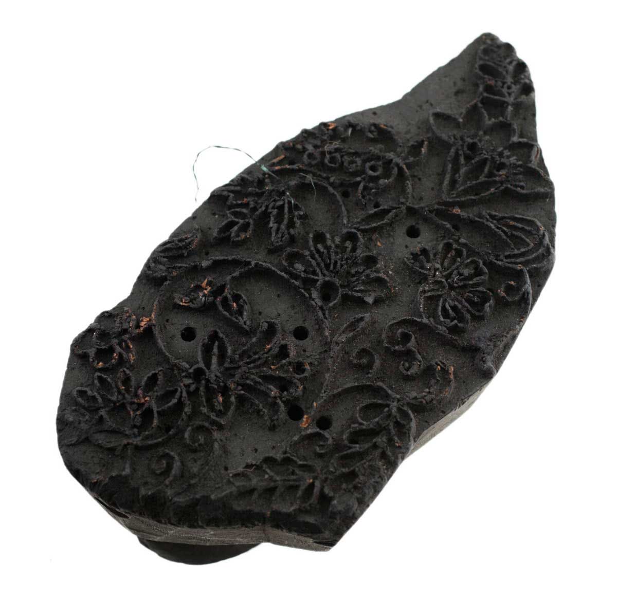 Ancien Grand Tampon Indien En Bois Bunta – Batik Et Textile
