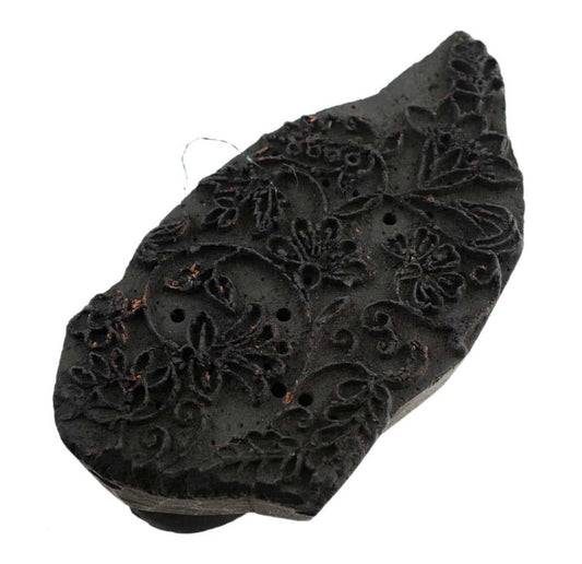 Ancien Grand Tampon Indien En Bois Bunta – Batik Et Textile