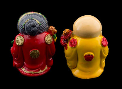 Statuette Sau Shou – Sage Chinois de la Santé, Richesse et Immortalité