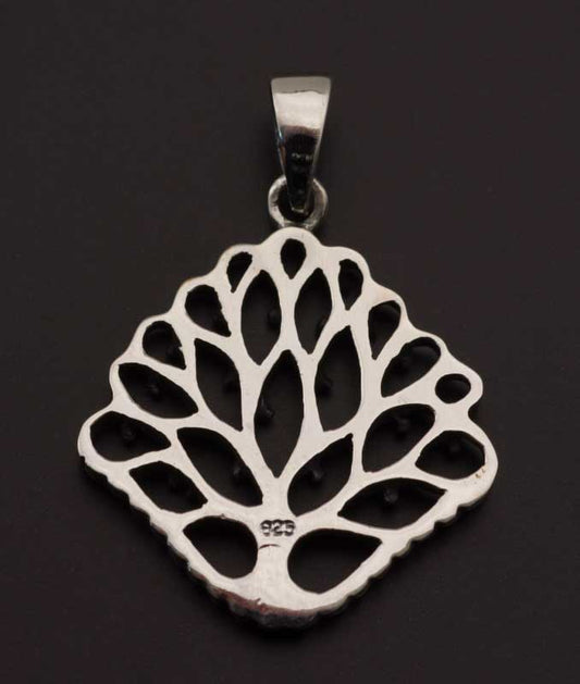 Pendentif Arbre de Vie celtique en argent 925 – Bijou ethnique artisanal symbole d’équilibre