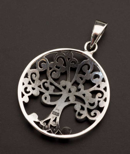 Pendentif Arbre de Vie Yggdrasil en argent 925 – bijou mythologique nordique
