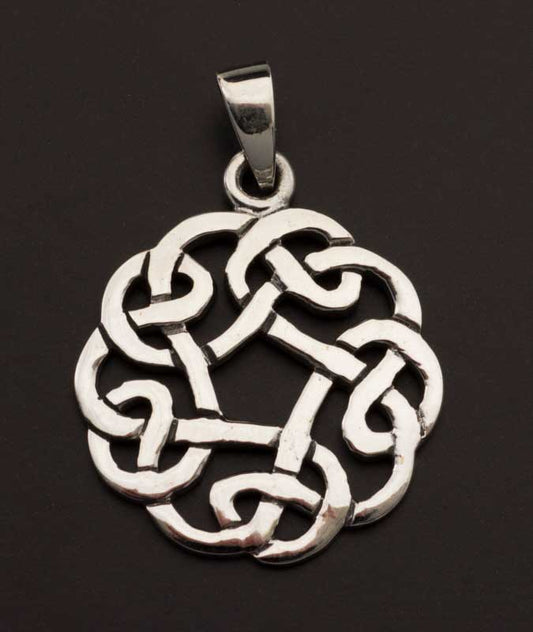 Pendentif celte nœud irlandais – entrelacs celtique en argent massif 925