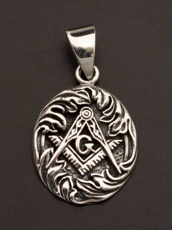 Pendentif Compas en Argent 925 – Symbole Maçonnique et Géométrie Sacrée