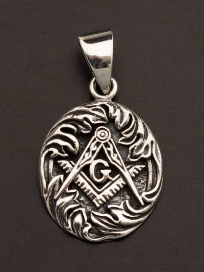 Pendentif Compas en Argent 925 – Symbole Maçonnique et Géométrie Sacrée