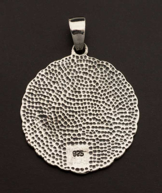 Pendentif Nordique Rune Othala Odin Pentacle Viking en Argent 925