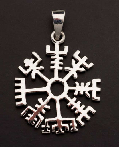 Pendentif Viking Vegvísir en Argent Massif 925