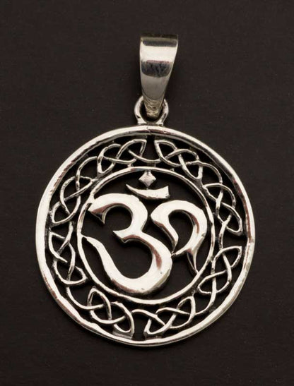 Pendentif Symbole Om Hindou Unisexe en Argent 925