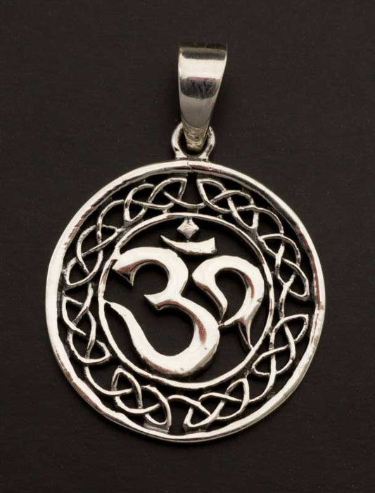 Pendentif Symbole Om Hindou Unisexe en Argent 925